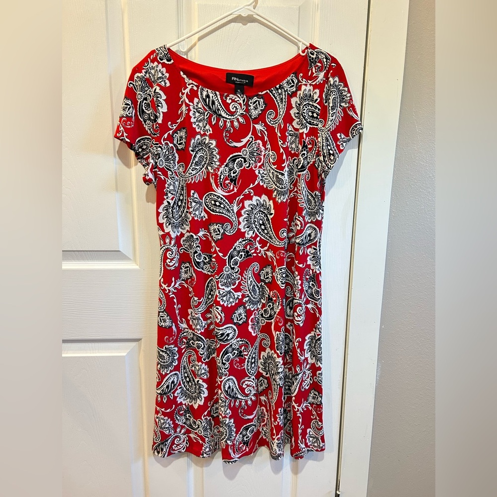 New! Red Paisley Print Dress from JC Pennys.
